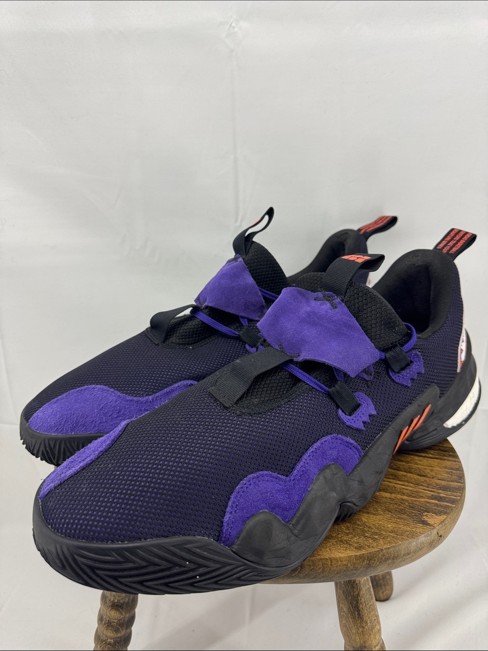 Adidas Mens Trae Young 1 Basketball Sneakers in "Black Team College Purple", 14